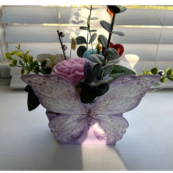 Handmade Goat's Milk Soap Flower Bouquet/Birthday/Mother’s Day/Easter/Spring - Picture 2 of 5